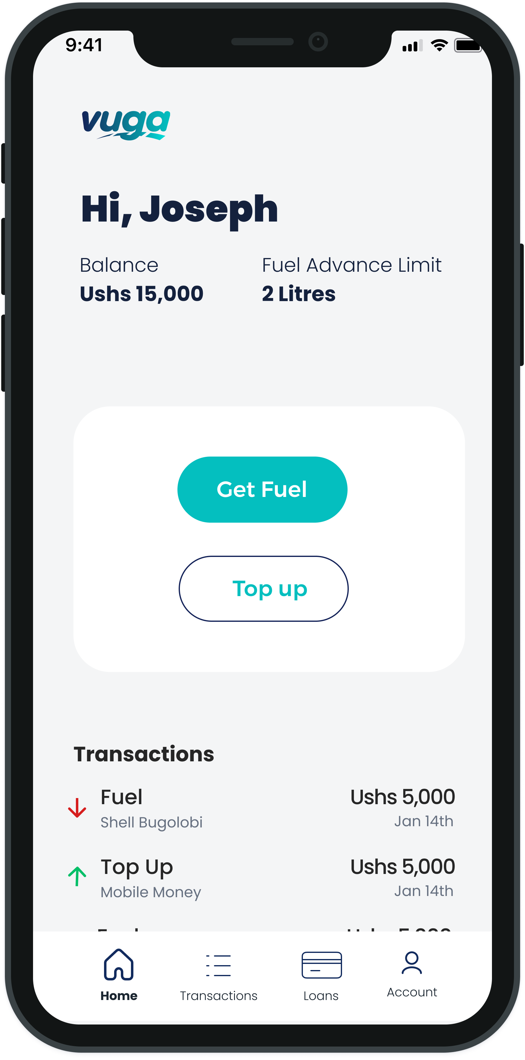 Vuga app